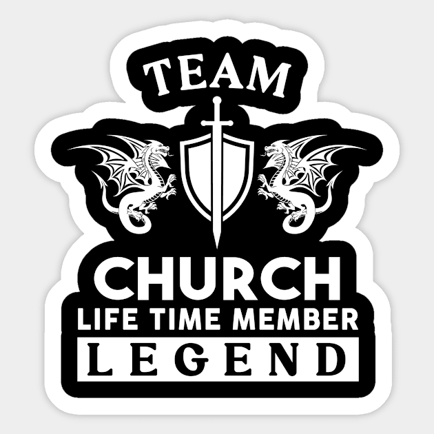 Church Name T Shirt - Church Life Time Member Legend Gift Item Tee Sticker by unendurableslemp118